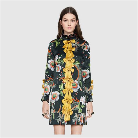 gucci dragon print dress